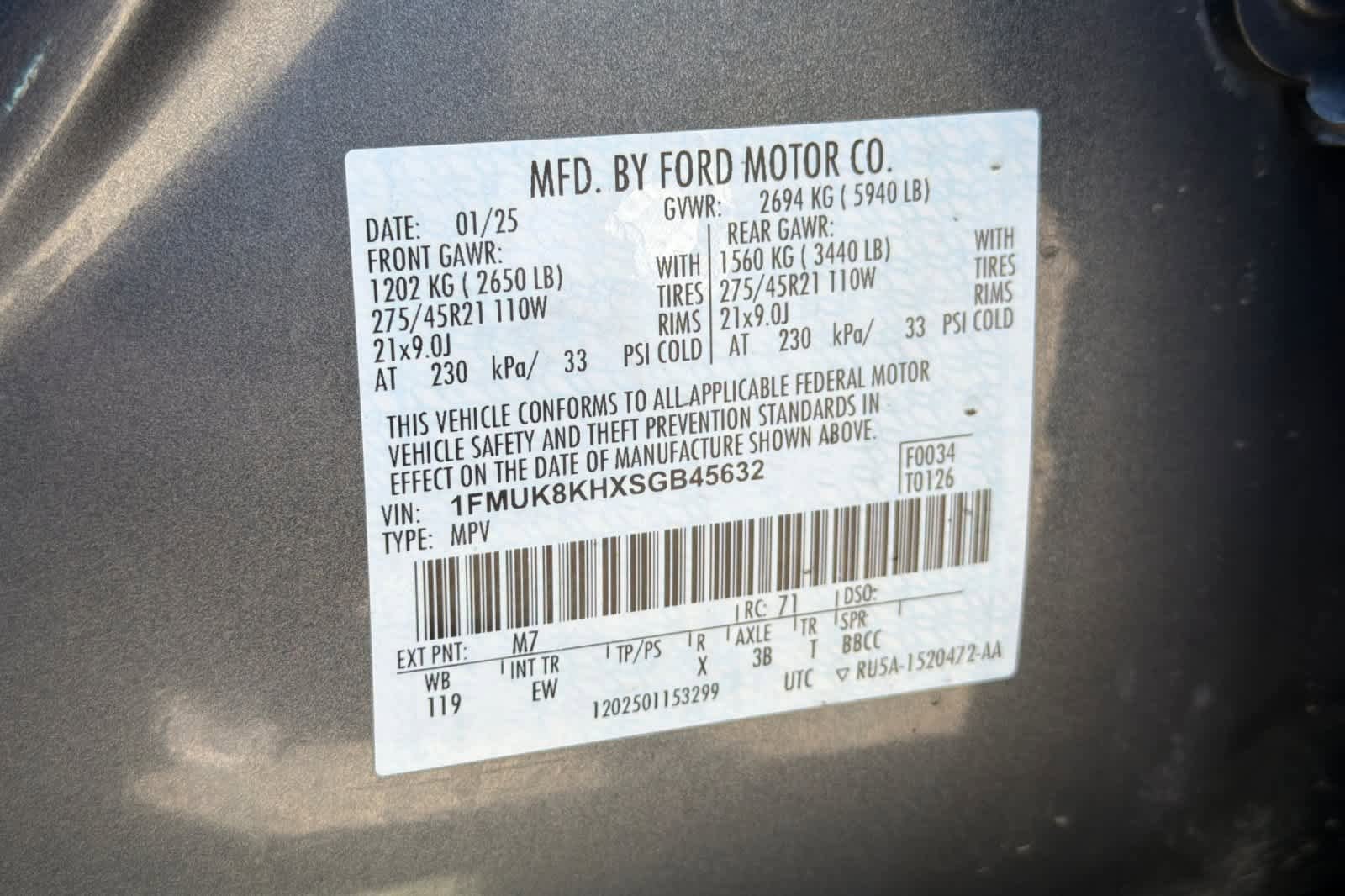 Certified 2025 Ford Explorer ST-Line w/ ST-Line Street Pack AWD/4WD image 31