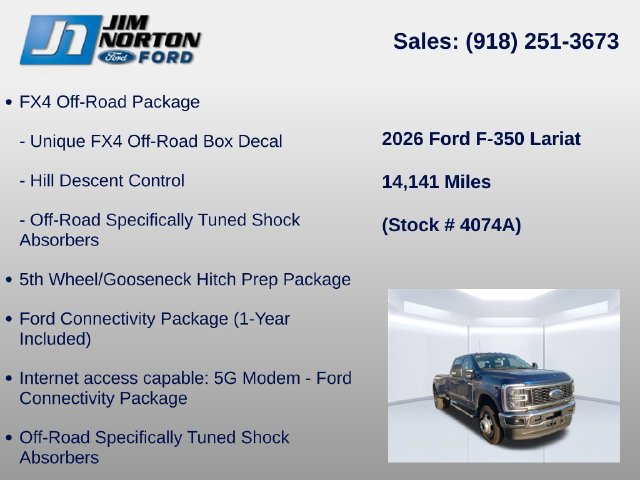 Certified 2026 Ford F350 Lariat w/ Lariat Premium Package AWD/4WD image 8