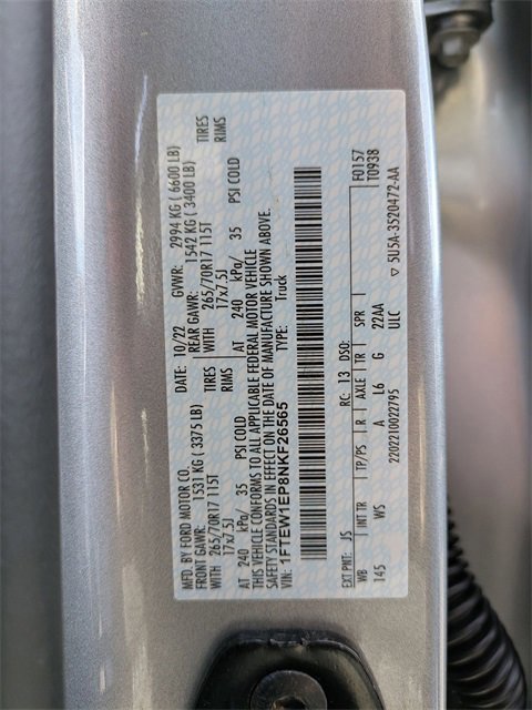 Certified 2022 Ford F150 XL w/ Equipment Group 101A High image 23