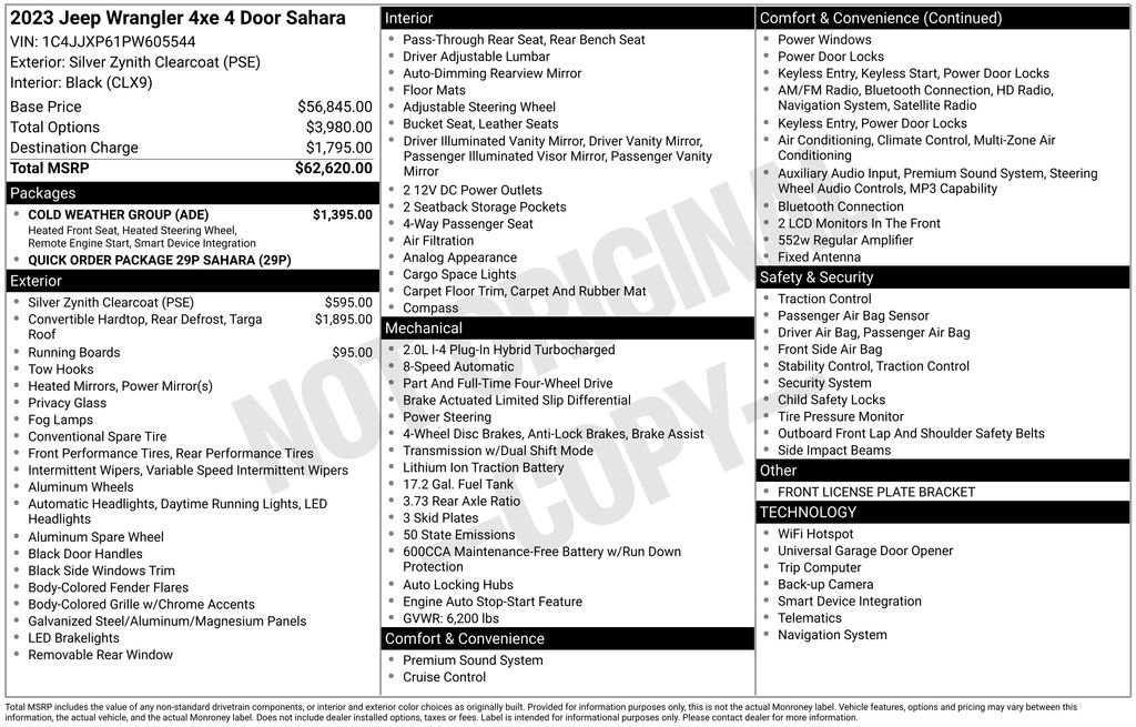 Used 2023 Jeep Wrangler Unlimited Sahara w/ Cold Weather Group image 3