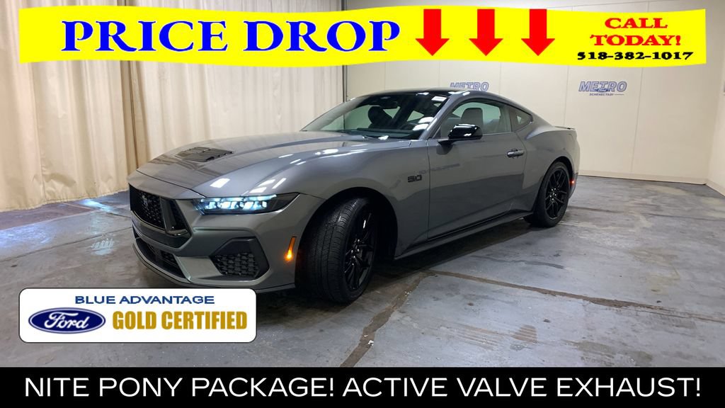 Certified 2025 Ford Mustang GT Premium w/ Mustang Nite Pony Package RWD image 36