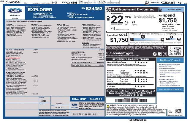 Certified 2019 Ford Explorer XLT w/ Equipment Group 202A FWD image 6