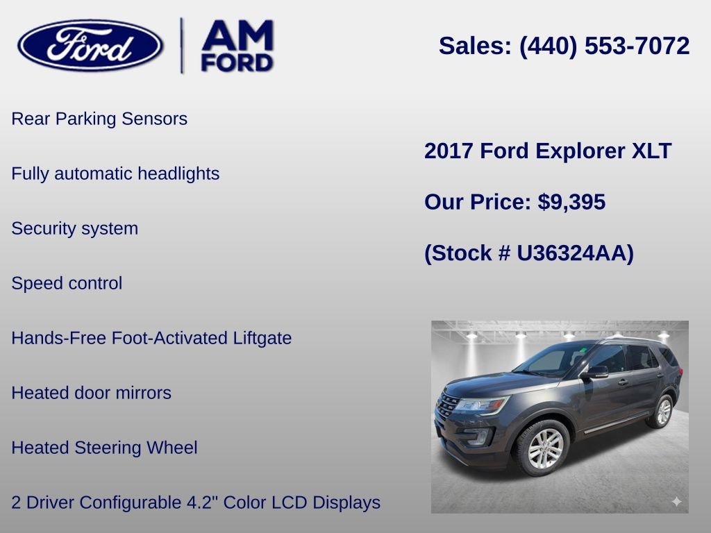 Certified 2017 Ford Explorer XLT w/ Equipment Group 201A FWD image 24