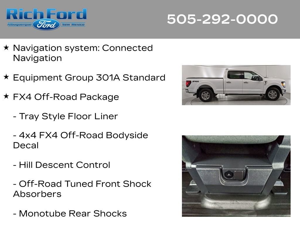 Certified 2024 Ford F150 XLT w/ FX4 Off-Road Package image 11