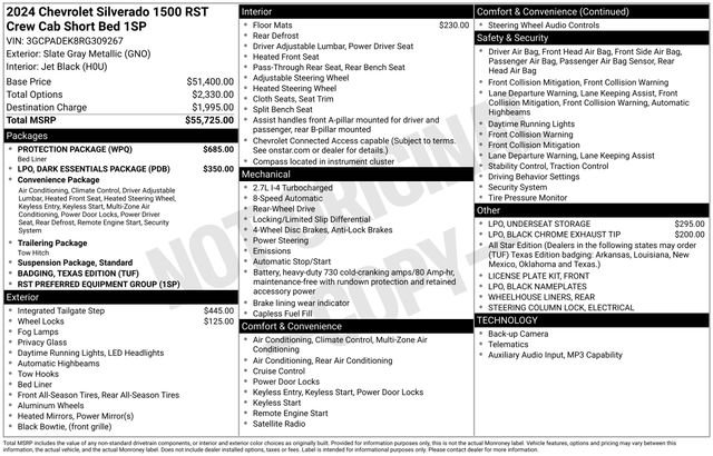 Used 2024 Chevrolet Silverado 1500 RST w/ Protection Package RWD image 5