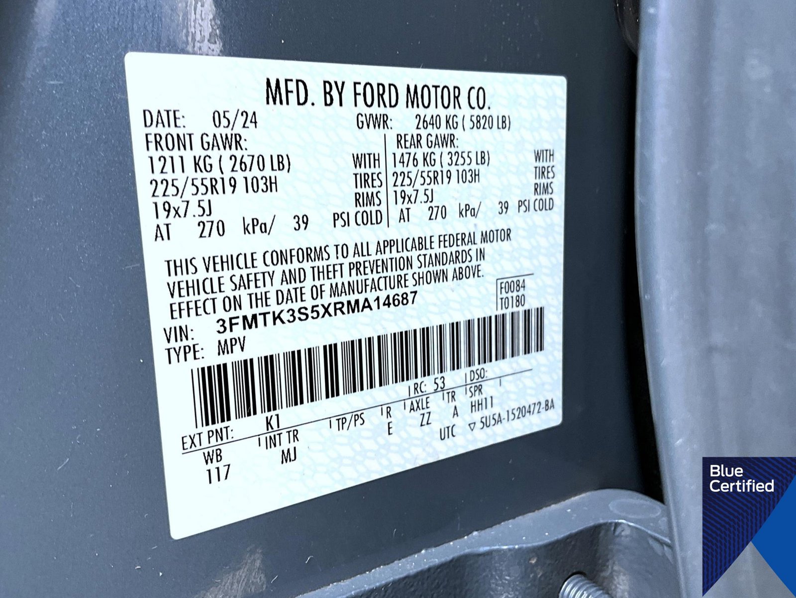 Certified 2024 Ford Mustang Mach-E Premium AWD/4WD image 28