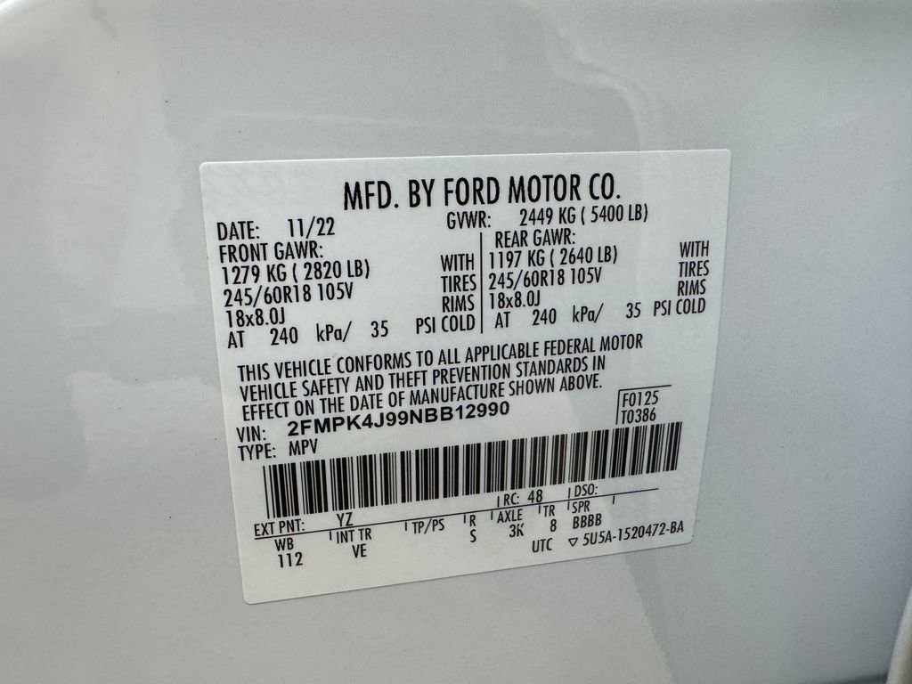 Certified 2022 Ford Edge SEL AWD/4WD image 30