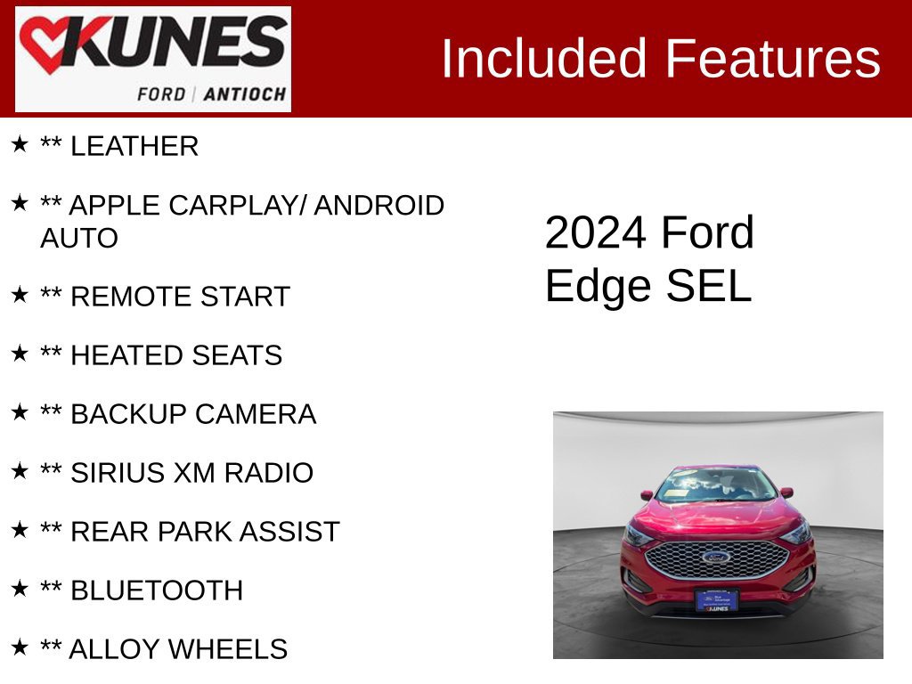 Certified 2024 Ford Edge SEL AWD/4WD image 3