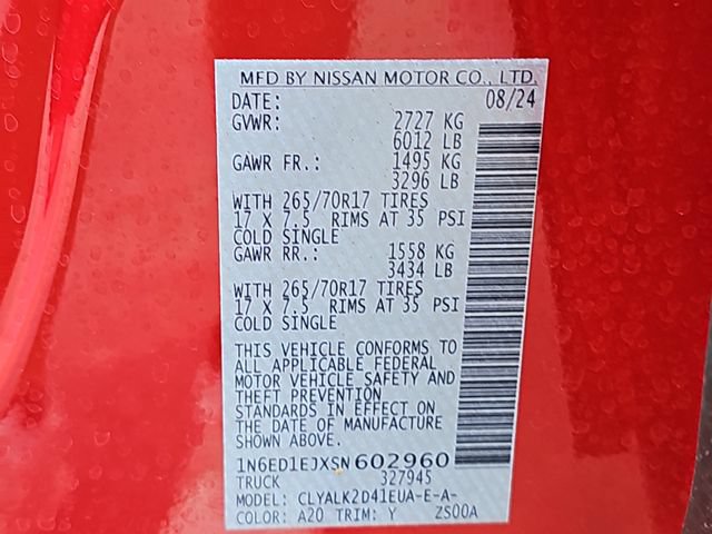 Used 2025 Nissan Frontier Pro-X w/ Pro Premium Package RWD image 37