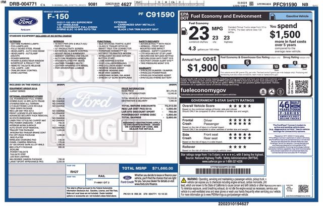 Certified 2023 Ford F150 Lariat AWD/4WD image 47