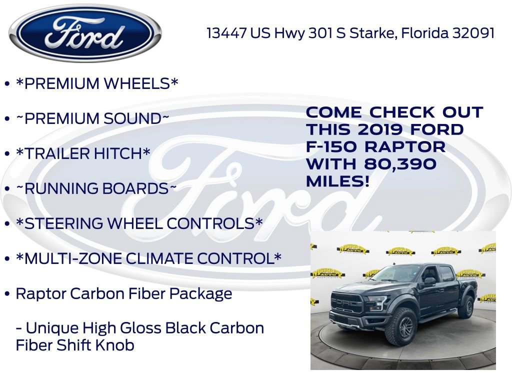 Certified 2019 Ford F150 Raptor w/ Equipment Group 802A Luxury AWD/4WD image 17