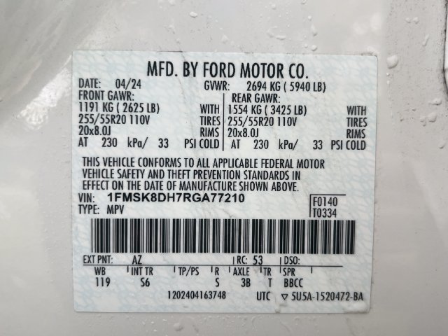 Certified 2024 Ford Explorer XLT w/ Equipment Group 202A AWD/4WD image 40