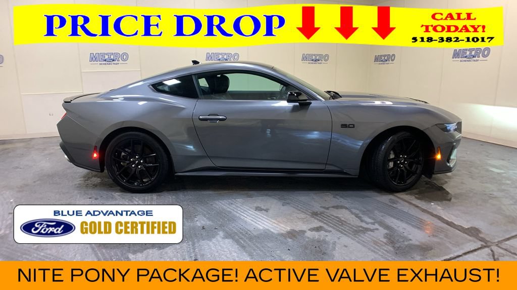 Certified 2025 Ford Mustang GT Premium w/ Mustang Nite Pony Package RWD image 2