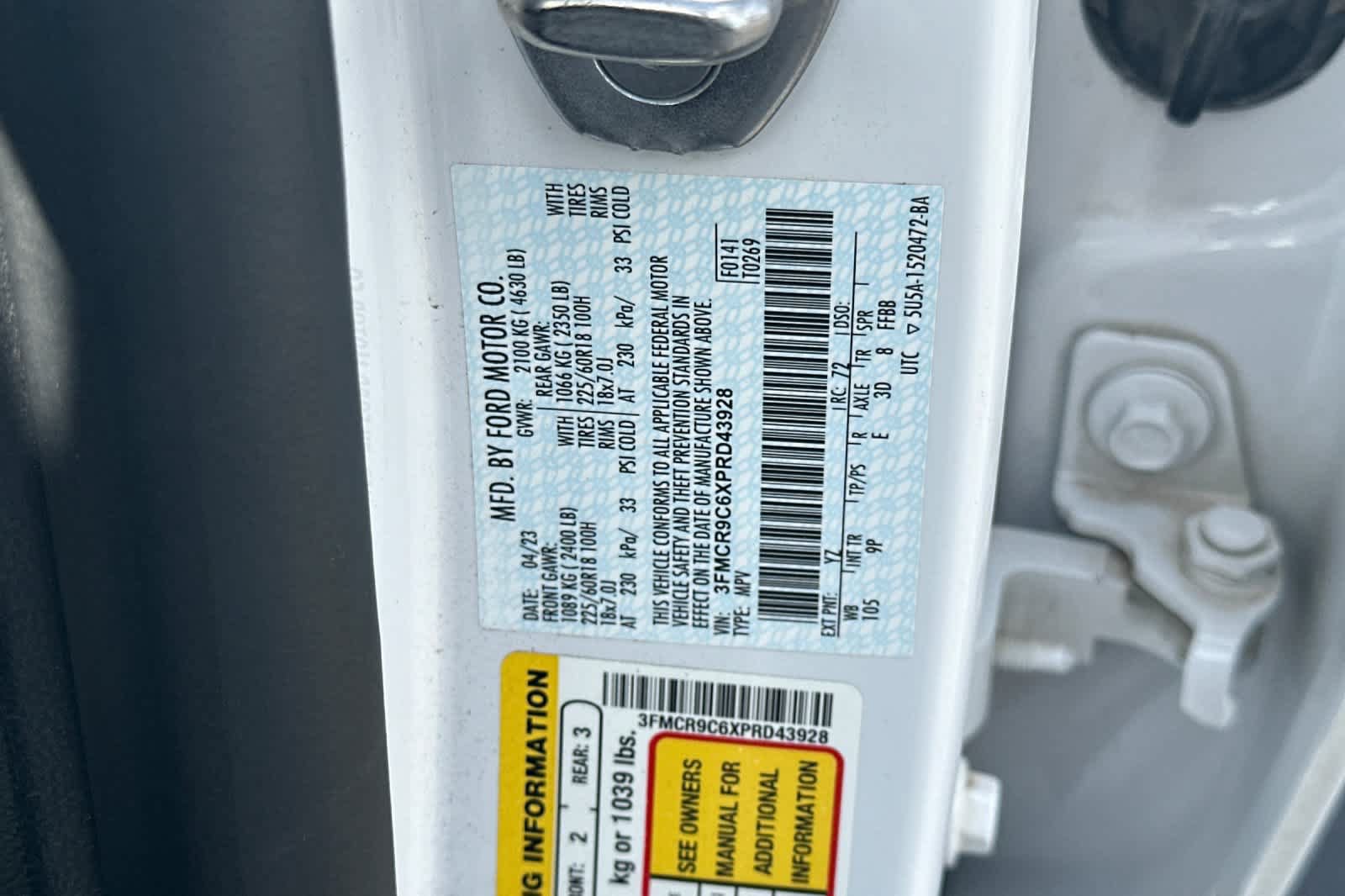 Certified 2023 Ford Bronco Sport Outer Banks AWD/4WD image 29
