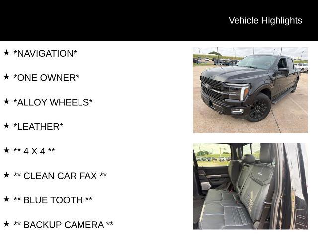 Certified 2024 Ford F150 Platinum w/ Equipment Group 702A High AWD/4WD image 4