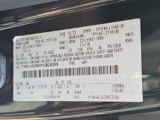 Certified 2023 Ford Escape Active FWD image 37