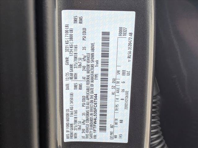 Certified 2025 Ford F150 Tremor w/ Equipment Group 402A High AWD/4WD image 25