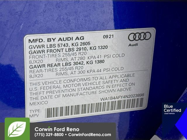 Used 2022 Audi SQ5 Premium Plus w/ Premium Plus Package image 37