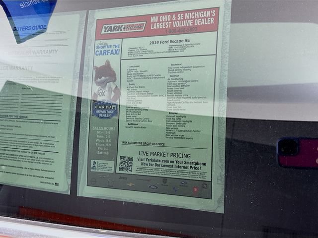 Certified 2019 Ford Escape SE AWD/4WD image 14