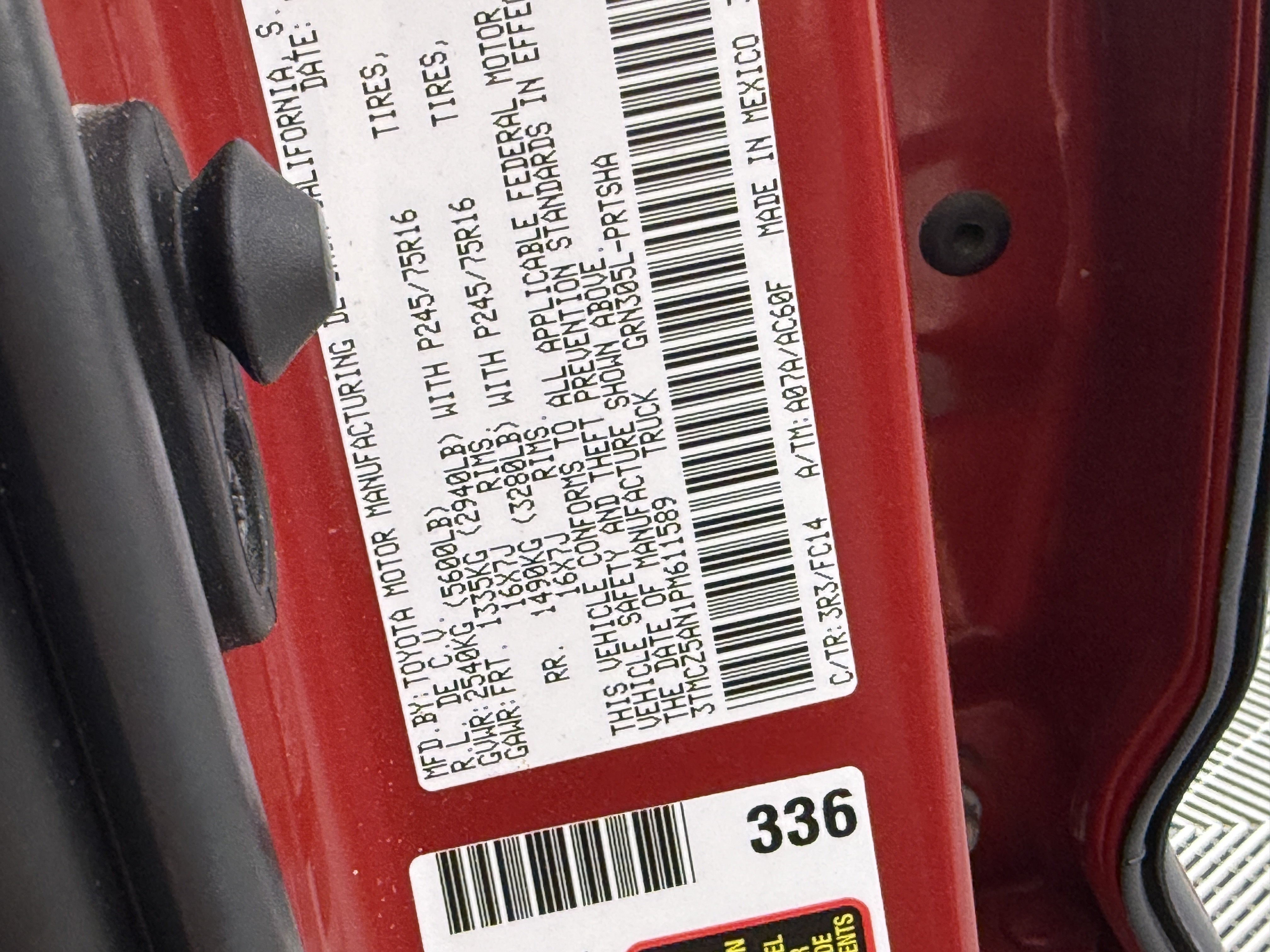 Used 2023 Toyota Tacoma SR5 w/ Technology Package AWD/4WD image 29