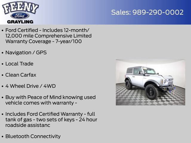 Certified 2021 Ford Bronco Black Diamond AWD/4WD video 4