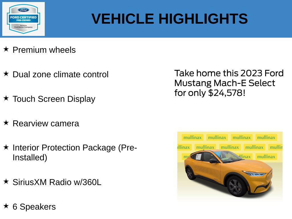 Certified 2023 Ford Mustang Mach-E Select AWD/4WD image 21
