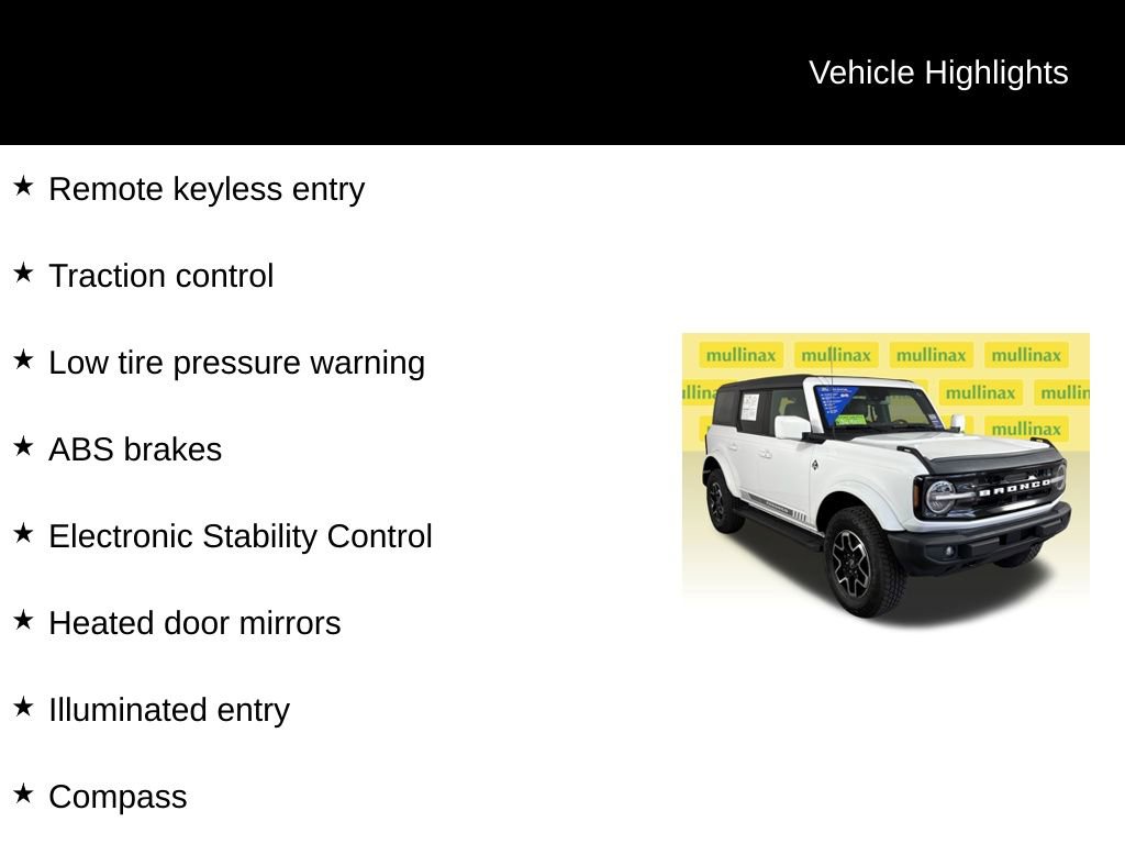 Certified 2023 Ford Bronco Outer Banks AWD/4WD image 12