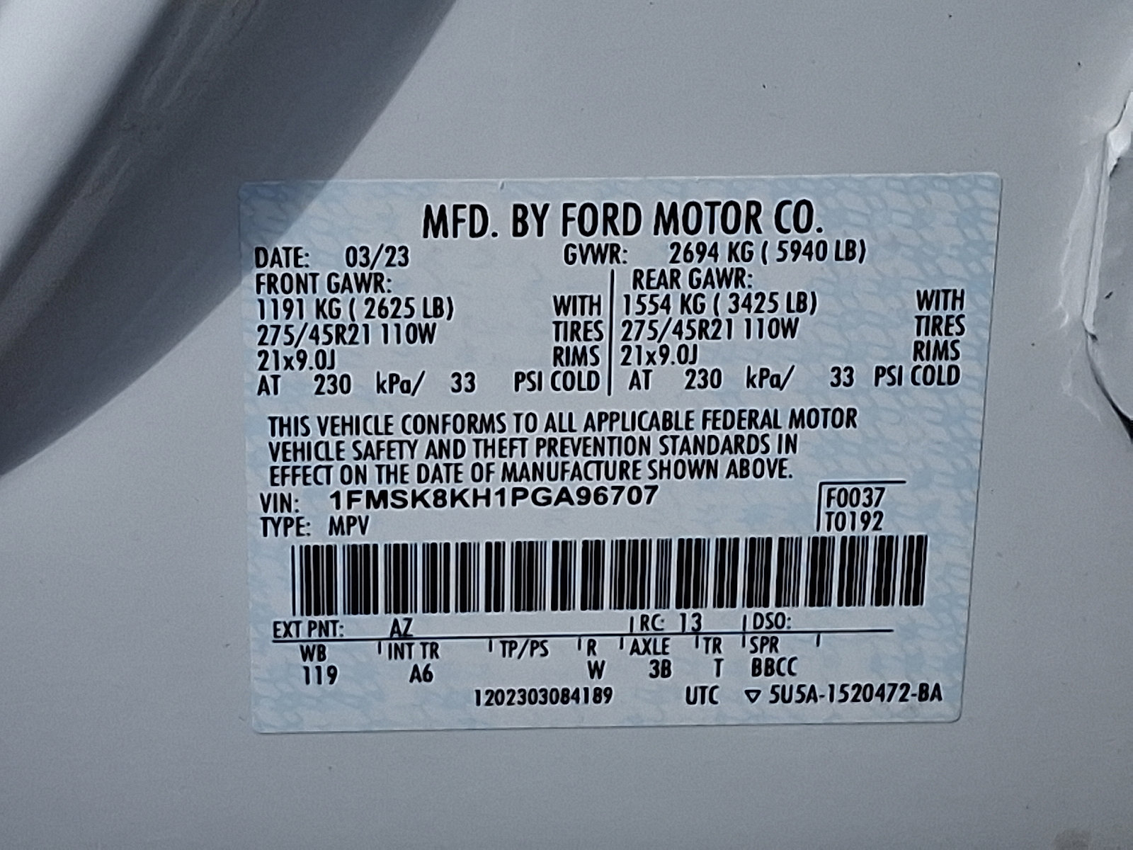Certified 2023 Ford Explorer ST-Line AWD/4WD image 27