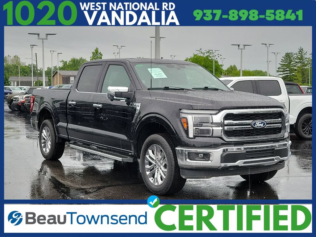 Certified 2025 Ford F150 Lariat w/ Equipment Group 502A High AWD/4WD 360° Tour