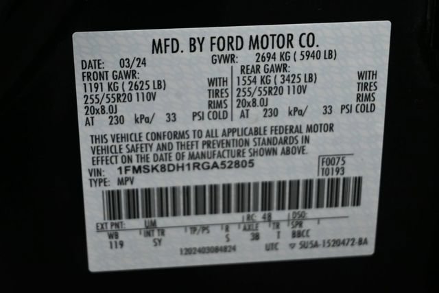 Certified 2024 Ford Explorer XLT w/ Equipment Group 202A AWD/4WD image 38