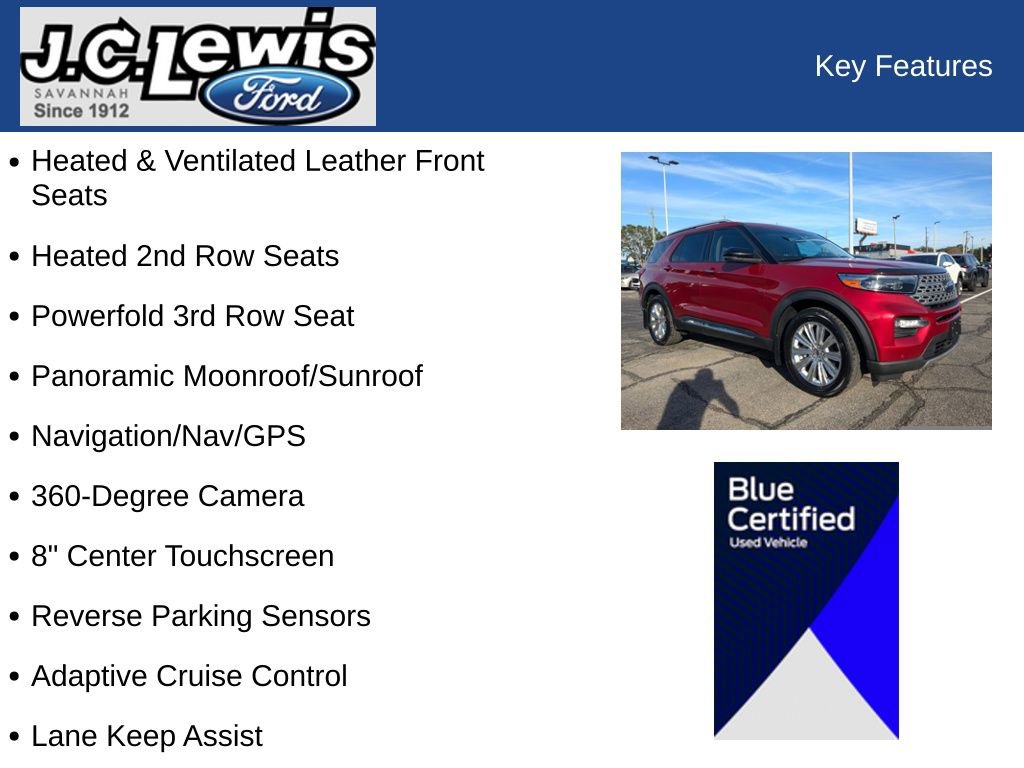 Certified 2020 Ford Explorer Limited w/ Class III Trailer Tow Package image 36