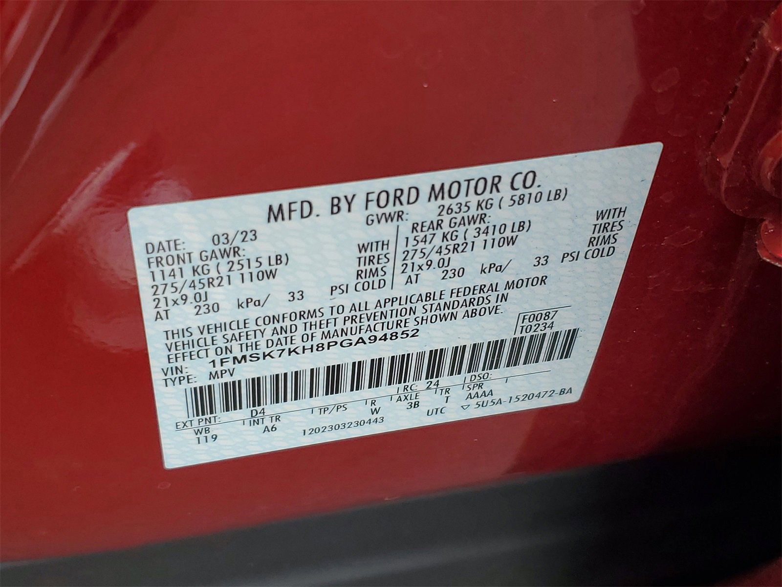 Certified 2023 Ford Explorer ST-Line w/ Class IV Trailer Tow Package image 32