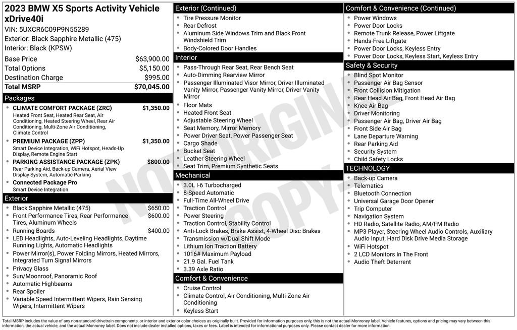 Used 2023 BMW X5 xDrive40i w/ Premium Package AWD/4WD image 27