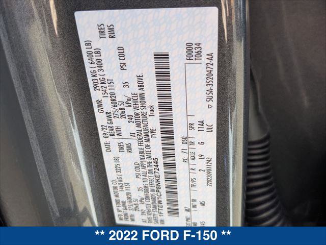 Certified 2022 Ford F150 XLT w/ Equipment Group 302A High image 25