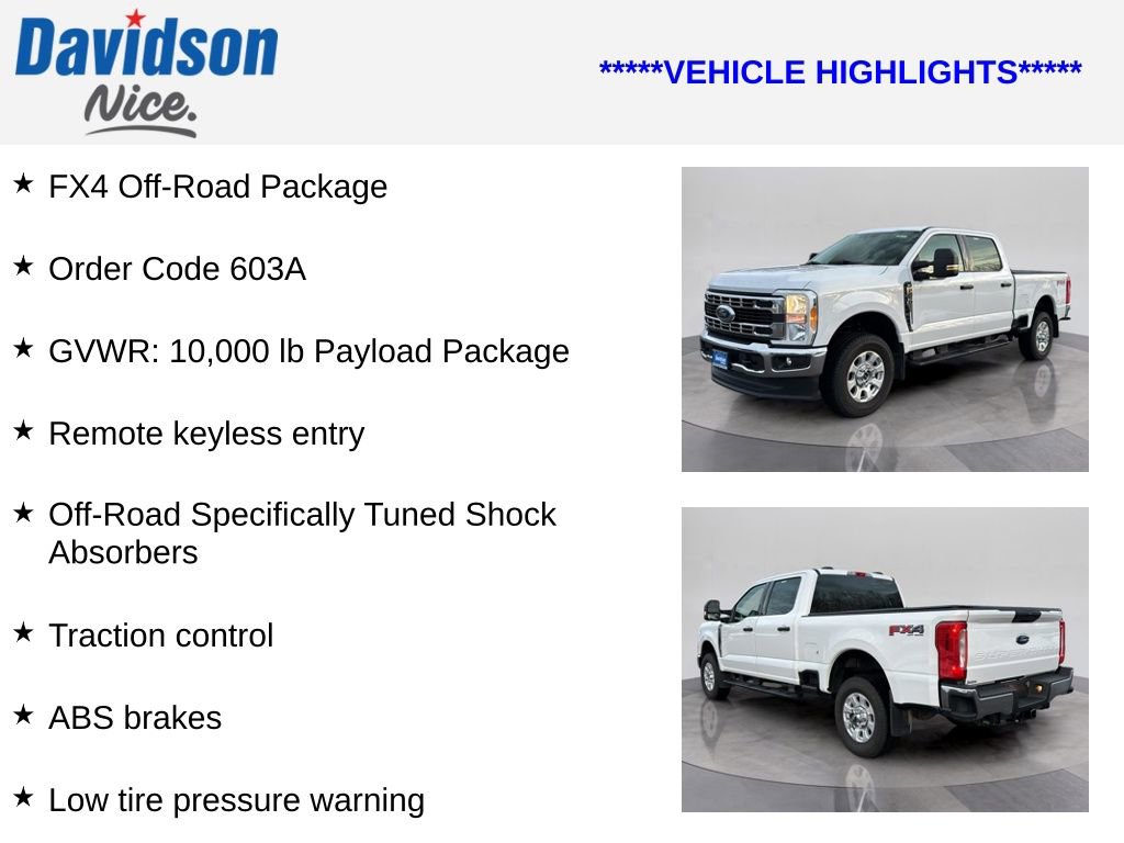 Certified 2023 Ford F250 XLT w/ FX4 Off-Road Package image 4