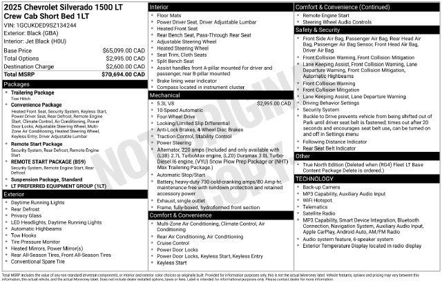 Used 2025 Chevrolet Silverado 1500 LT AWD/4WD image 16