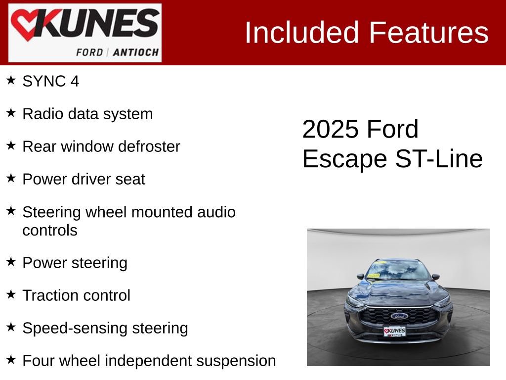 Certified 2025 Ford Escape ST-Line AWD/4WD image 4