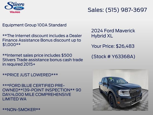Certified 2024 Ford Maverick XL FWD image 8
