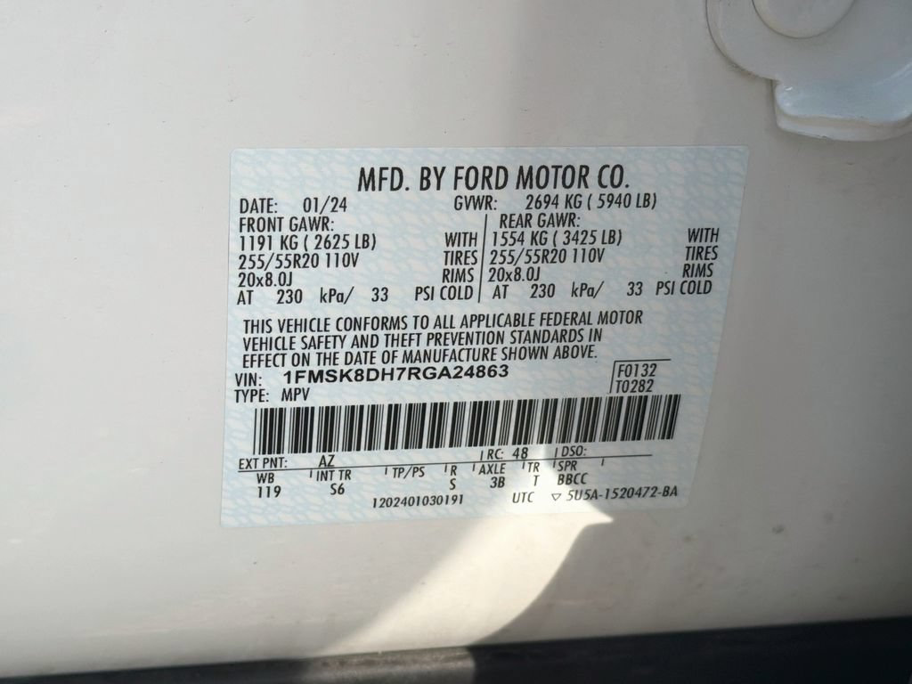 Certified 2024 Ford Explorer XLT w/ Equipment Group 202A AWD/4WD image 35