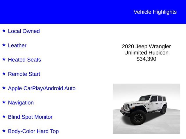 Used 2020 Jeep Wrangler Unlimited Rubicon AWD/4WD image 2