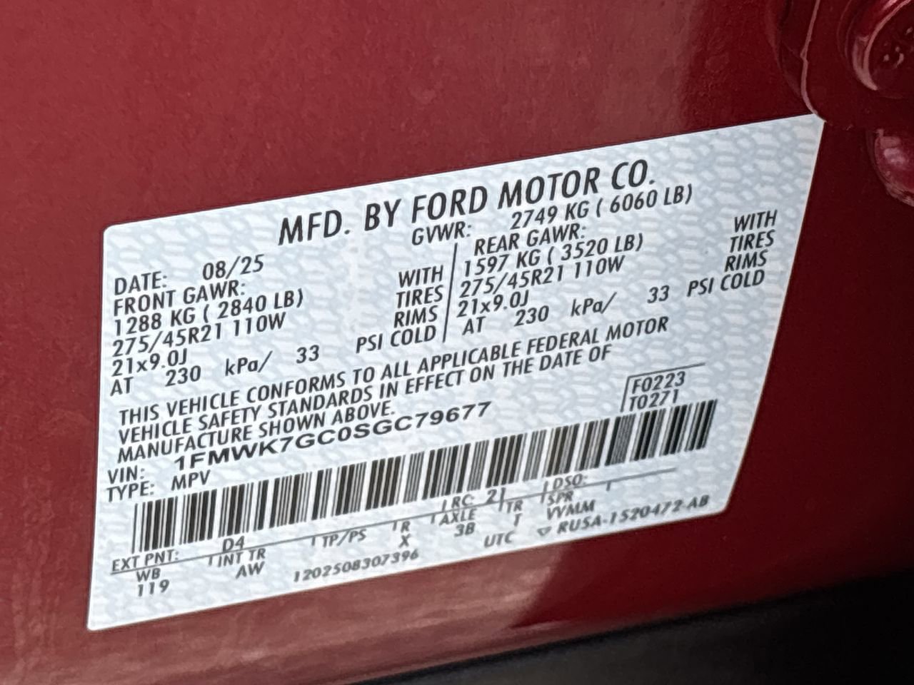Certified 2025 Ford Explorer ST w/ Sun And Sound Package RWD image 37