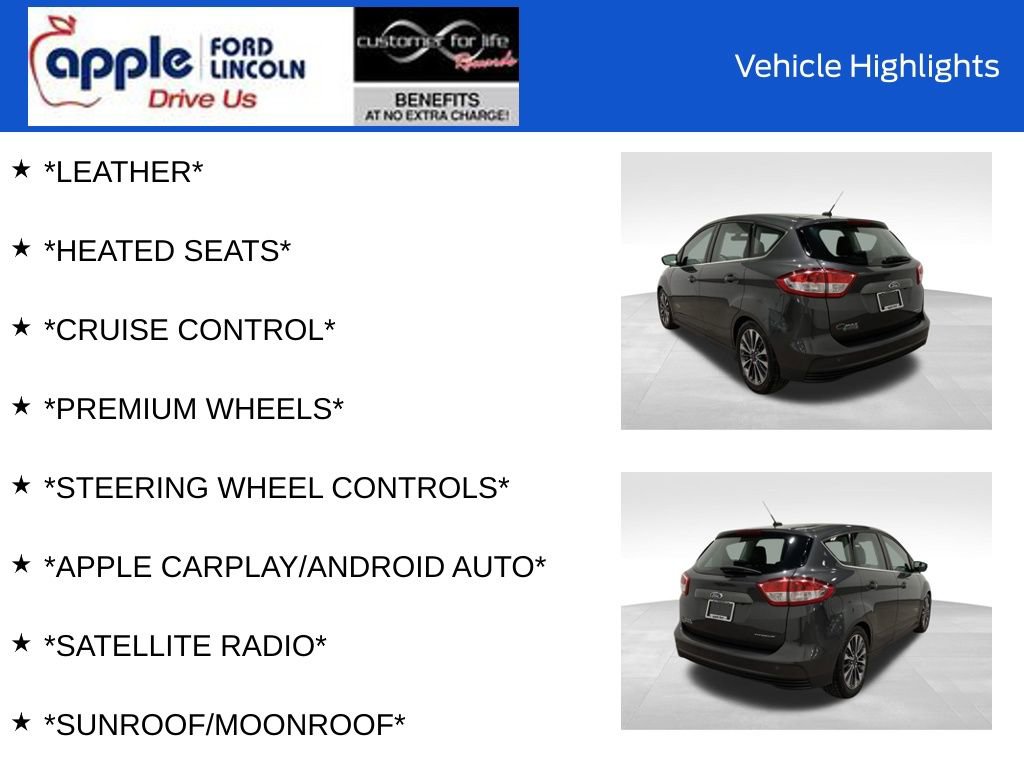 Certified 2017 Ford C-MAX Energi Titanium w/ Equipment Group 501A image 12
