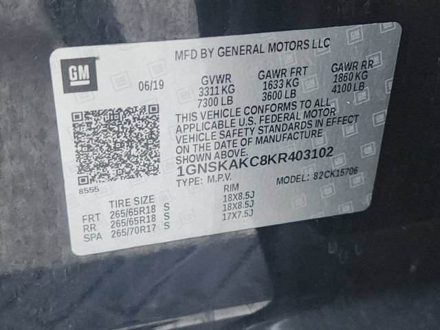 Used 2019 Chevrolet Tahoe LS w/ Enhanced Driver Alert Package AWD/4WD image 39