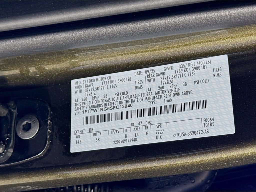 Certified 2025 Ford F150 Raptor AWD/4WD image 34