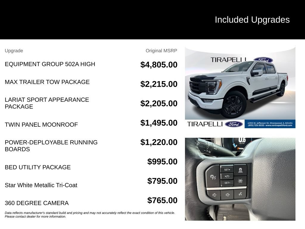 Certified 2023 Ford F150 Lariat w/ Equipment Group 502A High AWD/4WD image 12