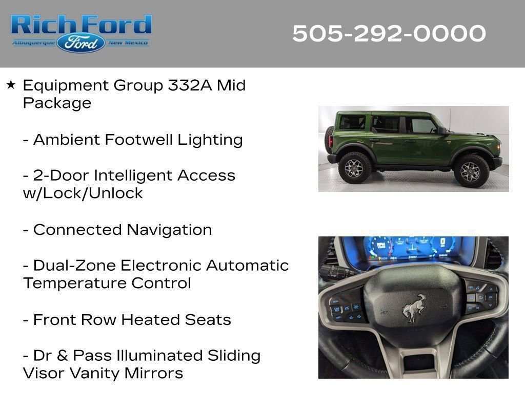 Certified 2025 Ford Bronco Badlands AWD/4WD image 52