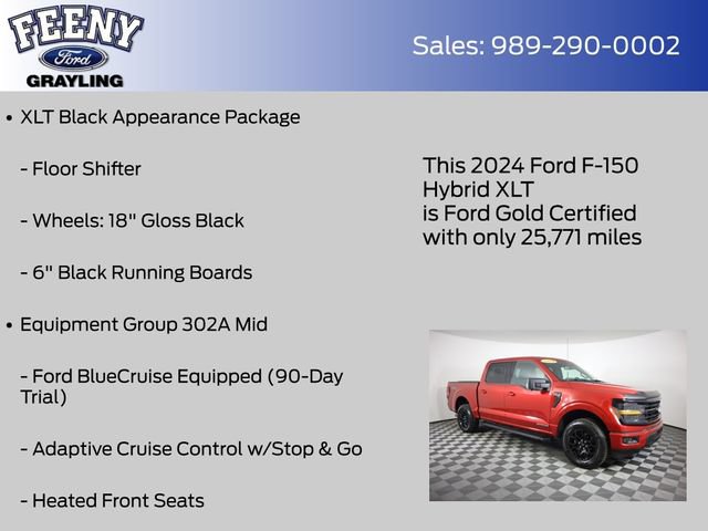 Certified 2024 Ford F150 XLT w/ Equipment Group 302A MID AWD/4WD image 14