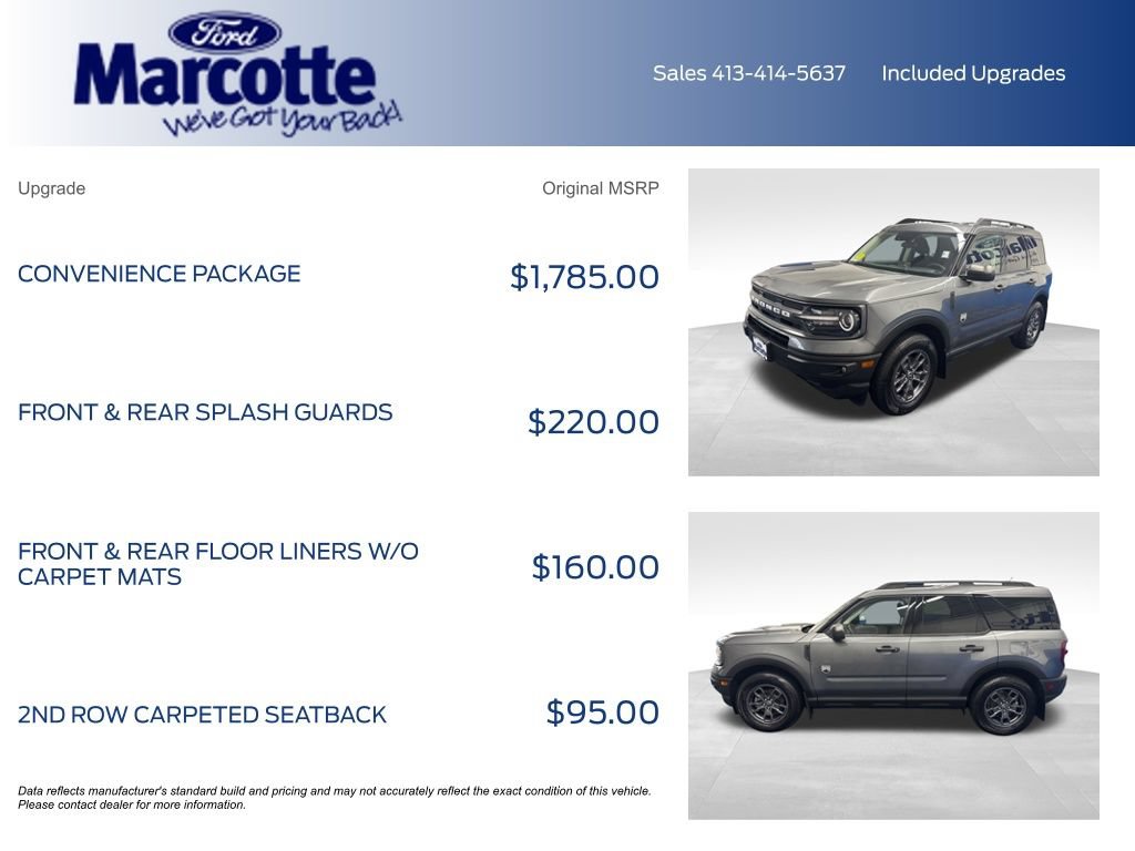 Certified 2024 Ford Bronco Sport Big Bend w/ Convenience Package AWD/4WD image 4