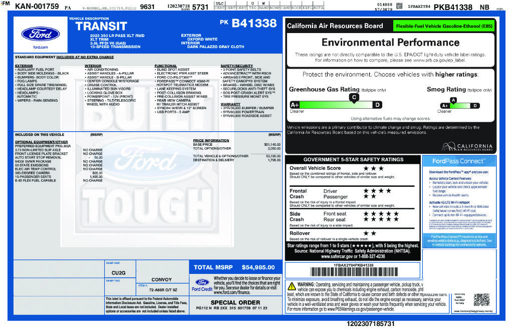 Certified 2023 Ford Transit 350 XLT RWD image 2