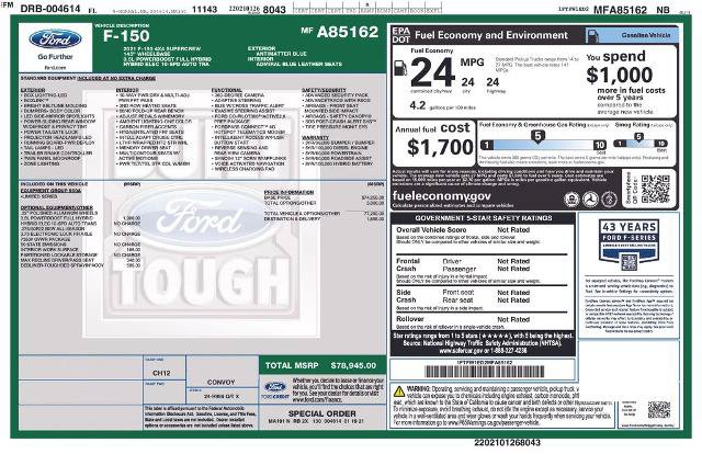 Certified 2021 Ford F150 Limited AWD/4WD image 8